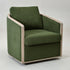 Claude Bouclé Swivel Barrel Chair - Green Modern Swivel Chair | Swivel Accent Chairs | Kinwell Furniture | Swivel Armchairs